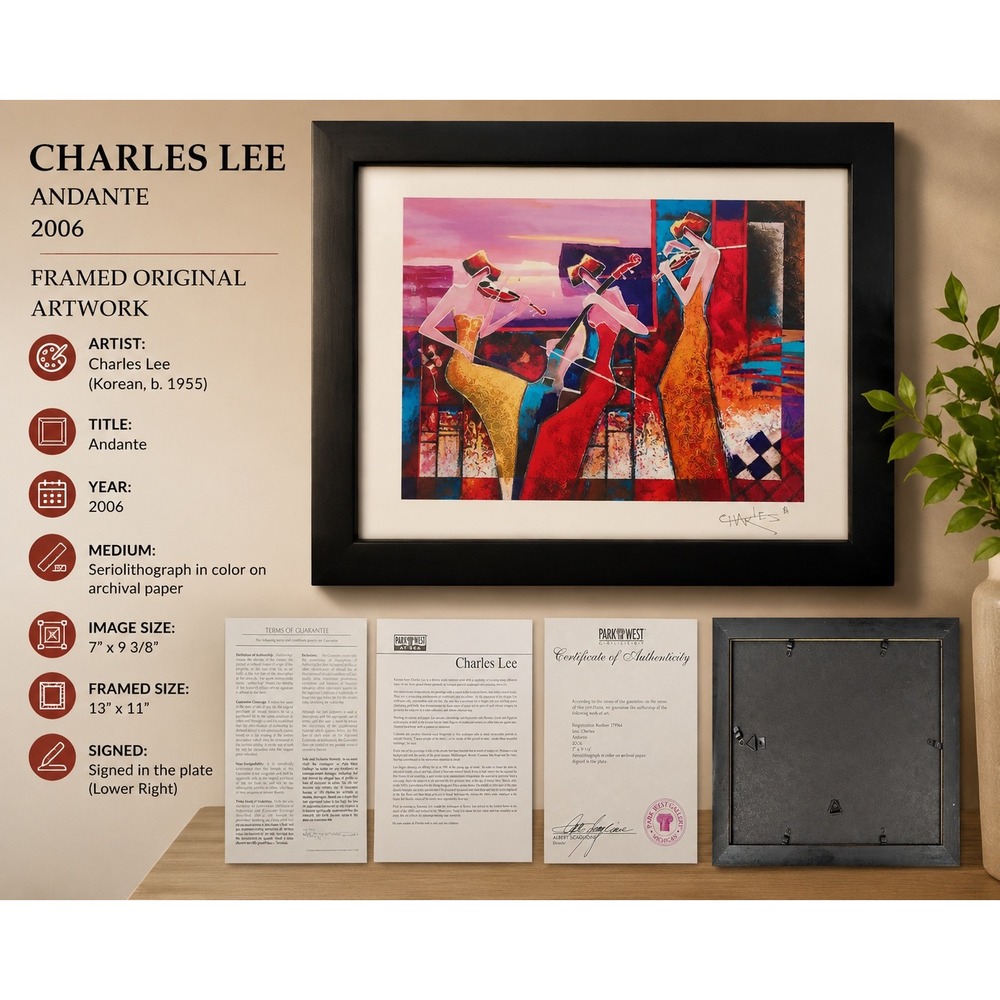 Charles Lee Andante 2006 Seriolithograph Park West Gallery COA Framed Art